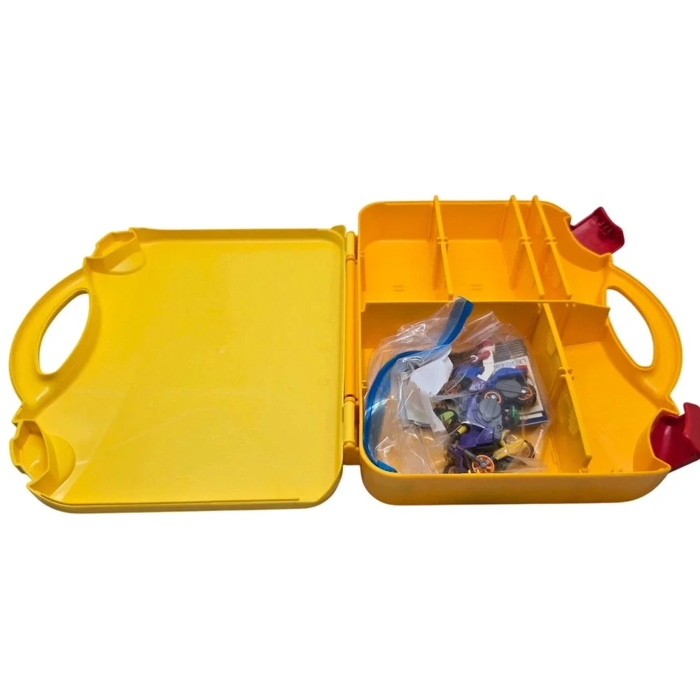 Lego City Stuntz Bike Bundle 60298 60296 60297‎ Minifigures Yellow Carrying Case